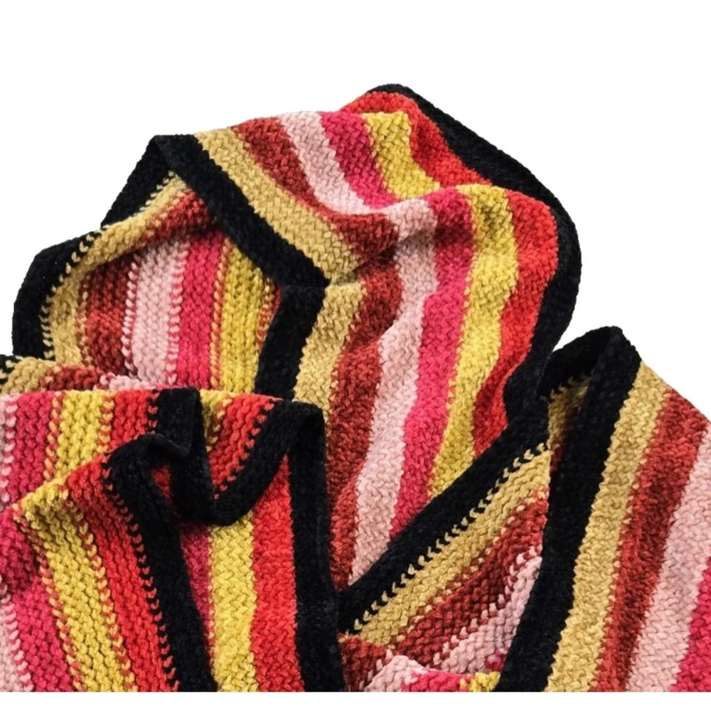 Extra Extra Long Unisex Striped‎ Scarf Neck Warmer Colorful Approx. 9